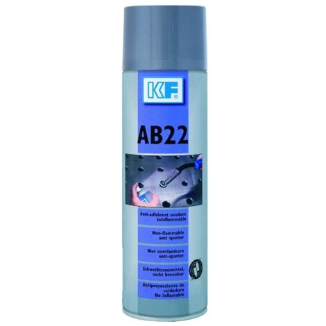 Anti-adhérent pour projections de soudure 400ml – Inodore – Évaporation ultra rapide – Valve 360° pour toutes positions – KF