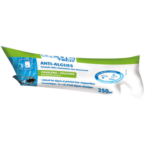 ANTI ALGUES ULTRA CONCENTRÉ TP2 BERLINGOT 250ML Détruit les algues et prévient leur réapparition