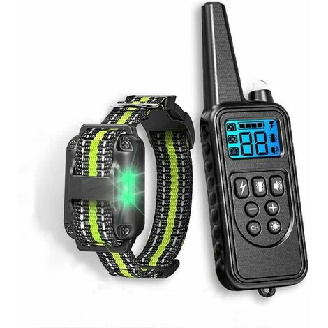 Anti-Bark Collar for Dogs, Rechargeable and Automatic with Intelligent Bark Detection with Vibration, Sound and Electric Shock, IP67 Waterproof - 2 Collars (Nylon and TPU)