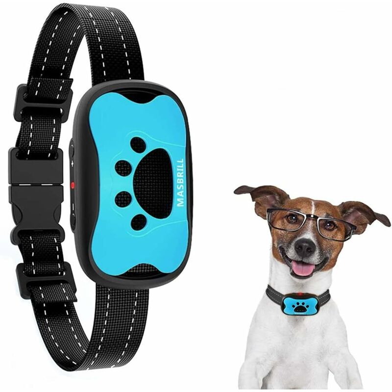Gdrhvfd - Anti-Bellhalsband Hund, Anti-Bellhalsband mit Vibration und Piepton für große, mittelgroße und kleine Hunde, einstellbares automatisches