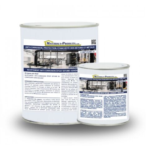 Anti-corrosion, protection, étancheité des bétons et métaux - 1 Kg Noir - MATPRO