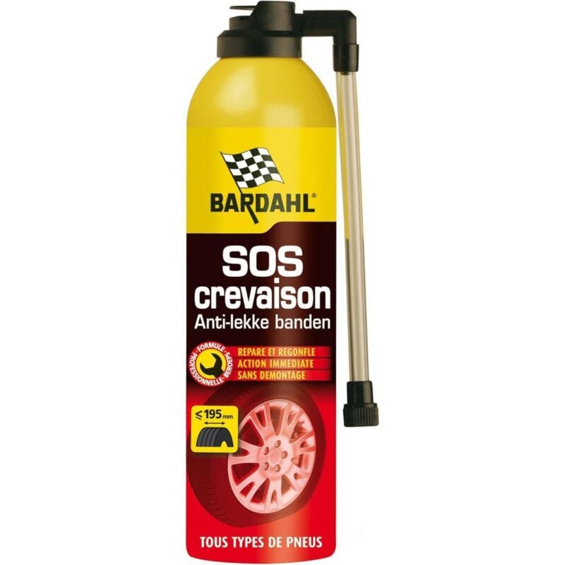 Bombe Anti-Crevaison Bardahl Réparation Rapide et Efficace 400ml