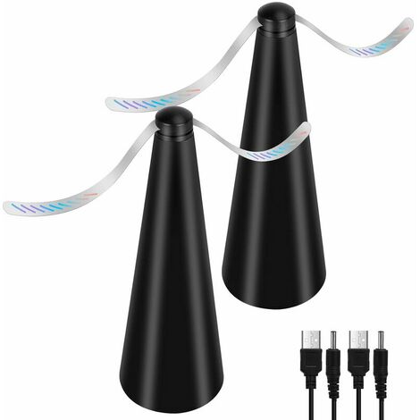 Anti-Fly Fan - Set of 2  Chemical-Free Mosquito Repellents  Keeps Flies and Insects Away from Food  Ideal for Camping, Dining, Garden