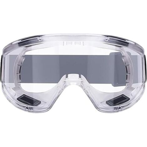Anti-fog safety glasses, clear anti-scratch safety glasses, ideal eye protection for DIY, sanding, dust, woodworking, etc.