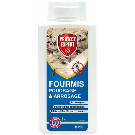 Anti-Fourmis - Poudrage et Arrosage 1kg Boîte Verseuse 1 KG + Capot doseur