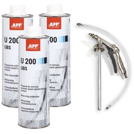 Lot De 3 Blacksons Anti-gravillons Noir U100/U200 - Protection Auto