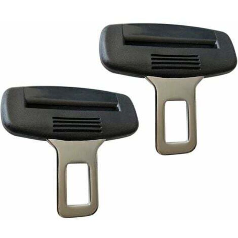 Image of Anti-Gurt-Warnung, Gurtsirene, Gurtzunge für Metallschnalle, Kunststoffgriff, schwarz (2er Pack)