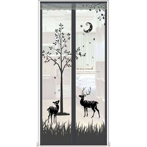Anti-Insectes Fermeture Automatique Moustiquaire Magnétique 100x200cm(39x79inch)