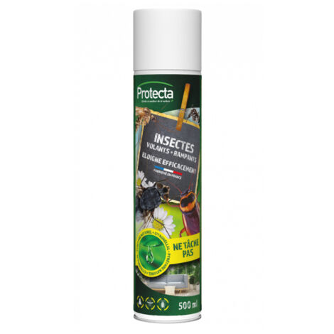 Anti Insectes Volants Et Rampants Aérosol 500ml Tp19 - Protecta