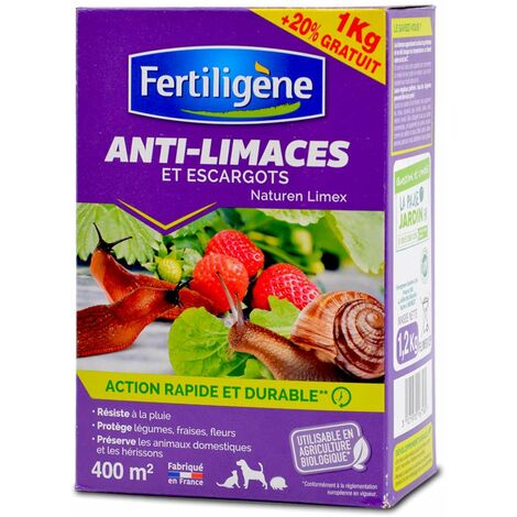 Anti limaces et escargots, au phosphate ferrique.