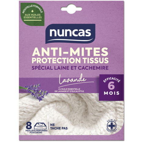 Anti-mites Tiroirs Protection Tissus 8 Feuillets - Nuncas