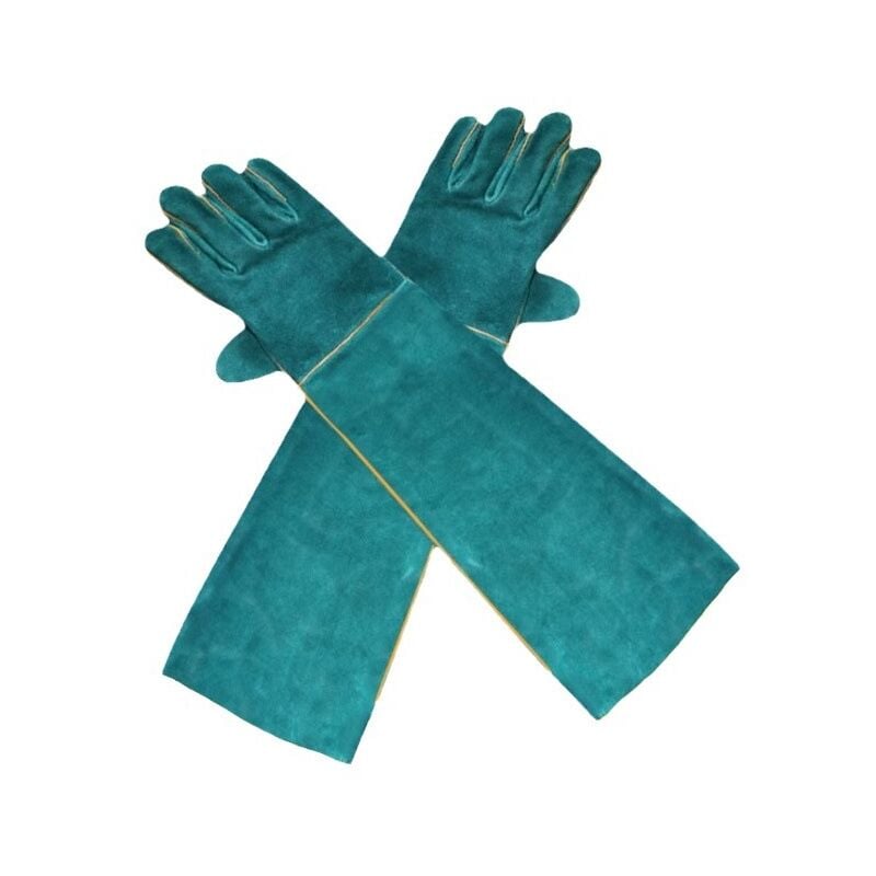 Anti-Morsure Gants de Manutention pour Animal, Sécurité Cuir Gants de Travail pour Le Bain, Le Toilettage, la Manipulation Chien, Chat, Oiseau,