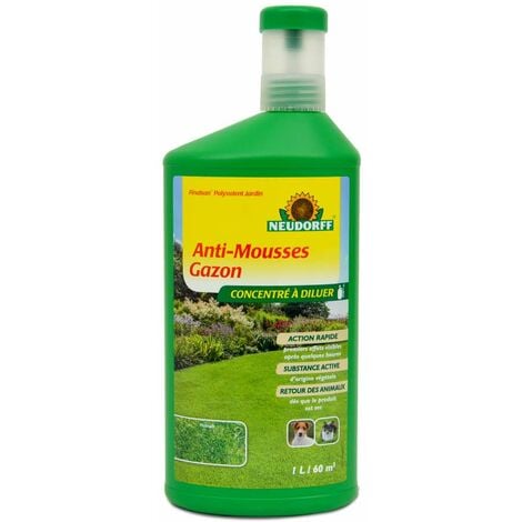 Anti mousse concentré spécial gazon. 1 litre à diluer