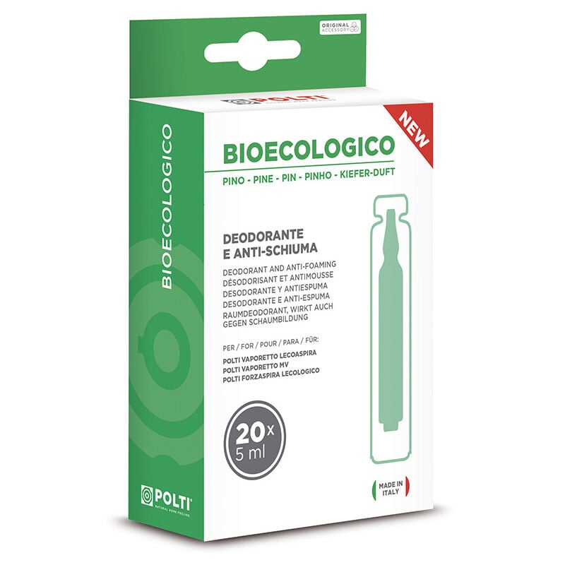 Produit anti-mousse et désodorisant Bioecologico Pin pour Polti Lecoaspira PAEU0086