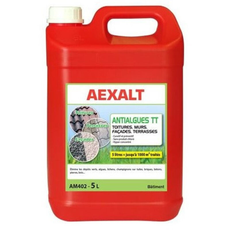 Anti-alges toitures et terrasses (5 litres) - AM402 - Aexalt Pluho