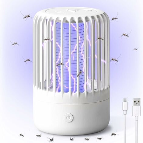 Raquette électrique tue mouche, anti guêpe ⚡ Rechargeable