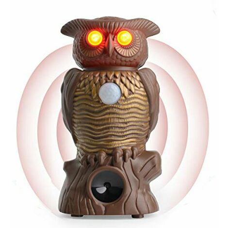 Anti Pigeon Repellent, Anti Pigeon Scarecrow Fake Owl Repeller with Reflective Eyes for Plant Protection