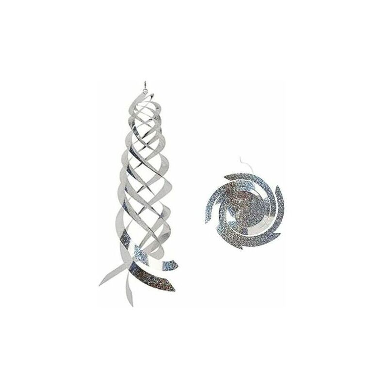 Anti Pigeon Spirale Effaroucheur Oiseaux Réfléchissant Lot De 5 Répulsif Répulsif Pigeon Suspendu Pour Jardin Protéger Balcon Cour Ferme