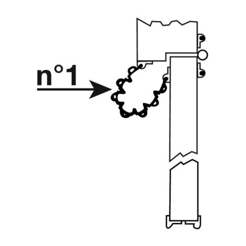Anti pince-doigts Garomin®n°1 pour portes intérieure/extérieure coloris beige Wattelez