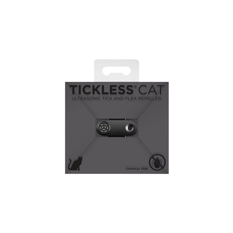 Tickless - cat CAT01BL anti-puces (l x l x h) 38 x 16.5 x 15.6 mm noir 1 pc(s)