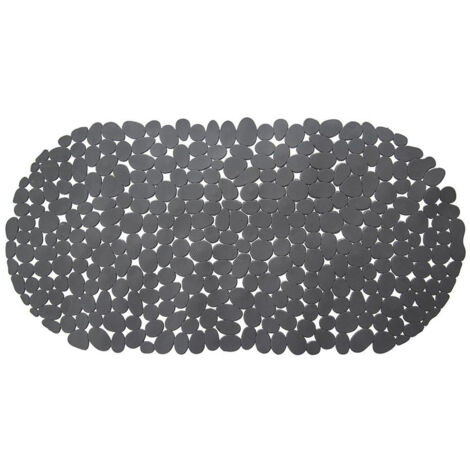 Anti-Rutsch-Badewannenmatte, grau, 68x34 cm