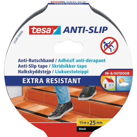 Anti-Rutsch-Bänder 15 m x 25 mm Schwarz 55589 Tesa