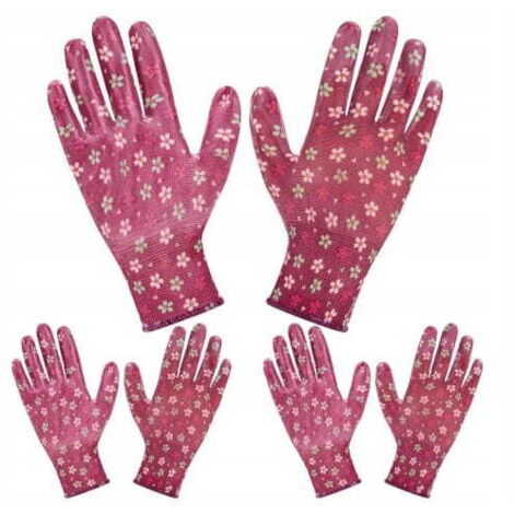 Anti-Rutsch-Gartenhandschuhe 3 Paar Größe 8