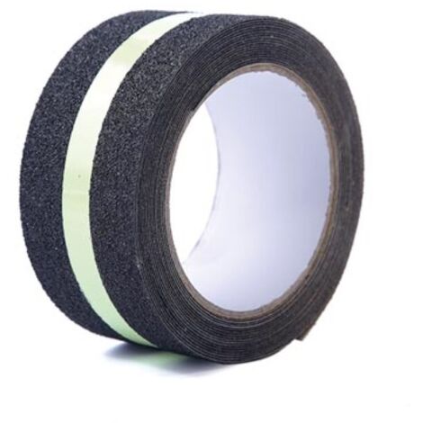 Anti rutsch klebeband im dunkeln leuchtend 5 cm x 5 m schwarzgrun
