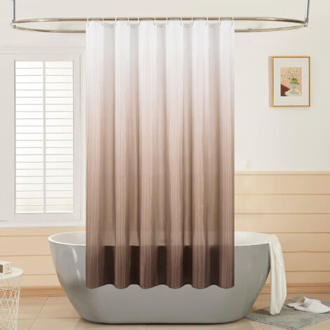 Duschvorhang Marmor-Optik 90x180 Cm – Aus Polyester, Wasserabweisend, Mit Haken
