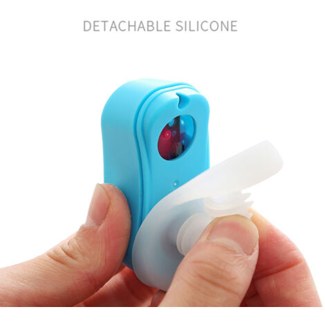 [Anti-Schnarch] Tragbares CPAP-Gerät mit 3 Geschwindigkeitsstufen, Silikon-ABS, Weiß, Blau, Rot, USB-aufladbar, 60 x 25 x 25 mm, Neue Version, geräuschlos