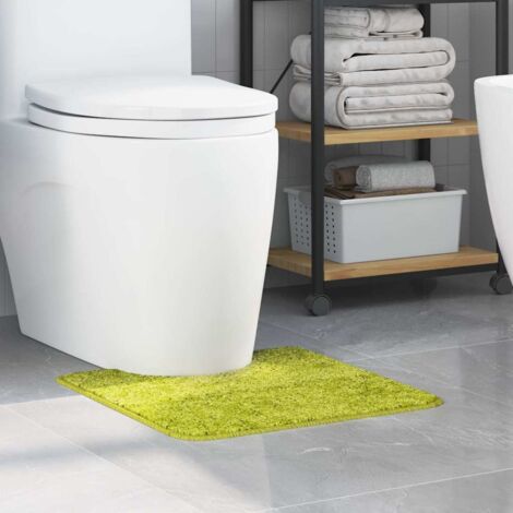 Anti-slip Bath Mat with Toilet Cut Green 50 x 50 cm PP vidaXL