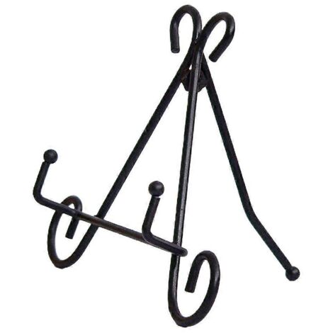 Anti-Slip Plate Dish Displaying Rack Art Craft Easel Plate Holder Stand Iron