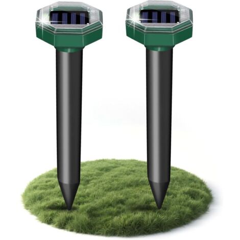 Anti Taupe Contre, Anti Taupe Solaire Vibration et Ultrasons, Respectueux des Animaux, Efficace Contre Les Taupes