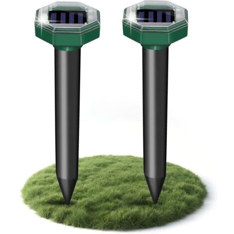 Anti Taupe Contre, Anti Taupe Solaire Vibration et Ultrasons, Respectueux des Animaux, Efficace Contre Les Taupes