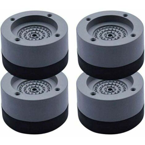 anti-vibration cushions, universal stabilizing feet for washers, pedestals for washers, refrigerators, etc.