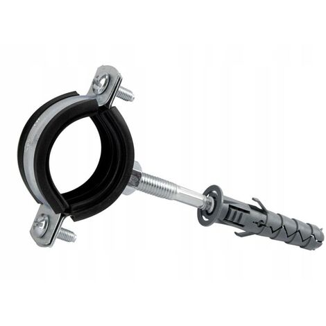 Anti vibration unique métalliques clips Colliers caoutchouc alignés pour 25-30mm tuyaux (3/4 "BSP)