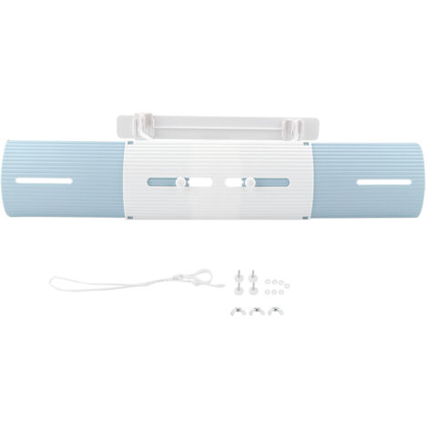 Anti wind Shield Air Conditioning Wind Shield Retractable Windshield Deflector Blue