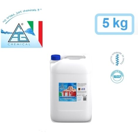 Antialghe / Alghicida per piscina / piscine con effetto schiarente 5kg C.A.G Chemical - T19