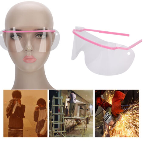 Antibeschlag-Schutzbrille für Zahnärzte, staub- und spritzwassergeschützt (Rosa)