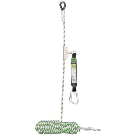 Anticaída deslizante en cuerda trenzada longitud 50 m, con absorbedor de energía NIRO-S KRATOS SAFETY