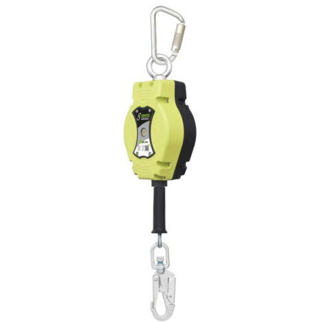 Anticaída retráctil en varias longitudes para uso vertical solamente, resistencia 12 kN HELIXON KRATOS SAFETY 30 m