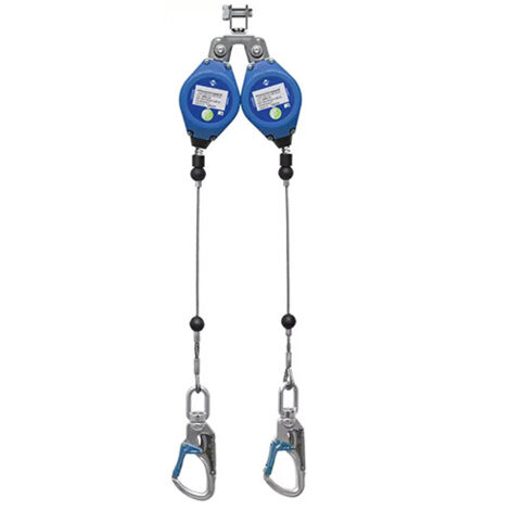 Antichute à rappel automatique à câble double 2.5 m - B0IK-A0165