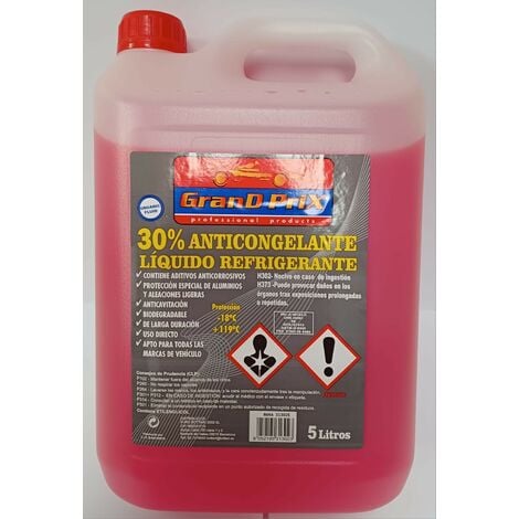 EURO-BOTTARI 2002 ANTICONGELANTE REFRIGERANTE 5LT 30% -18º ROSA