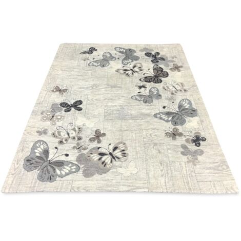 ANTIDÉRAPANT TAPIS PAPILLONS BRUN Cm. 55x80
