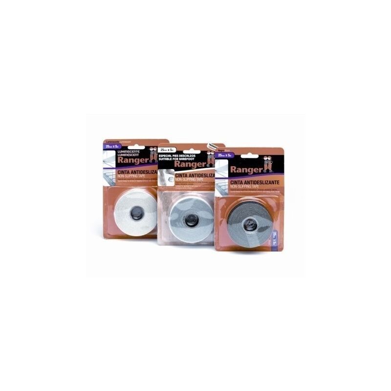 

Cinta Antideslizante 25Mmx05Mt Adhesivo Negro - Ranger