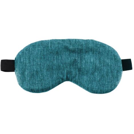 Antifaz de viaje de terciopelo estampado - azul pato - Tendance
