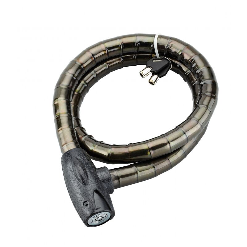 Image of Antifurto a chiave Scorp, cavo d'acciaio, bici, 25mmx1.2m, 2 chiavi, nero - THIRARD
