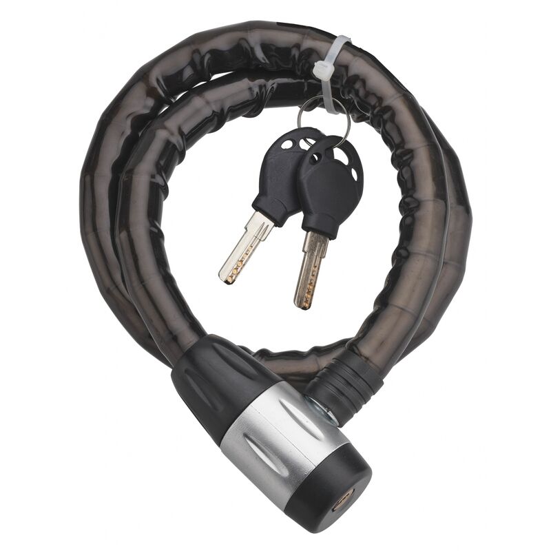 Image of Thirard - Antifurto a chiave Scorp, cavo d'acciaio corazzato, moto, 18mmx1m, 2 chiavi, nero