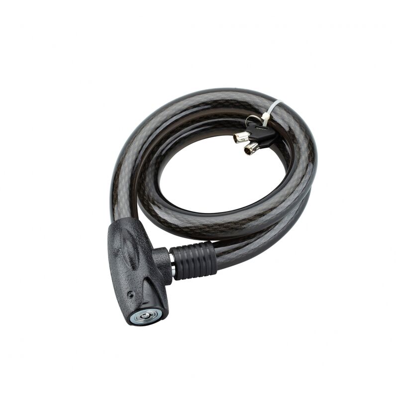 Image of Thirard - Antifurto a chiave Scorp, cavo d'acciaio, bici, 25mmx1m, 2 chiavi, nero