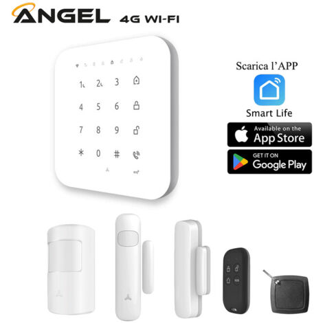 ANTIFURTO DOMESTICO ANGEL 4G WI-FI KIT COMPLETO- 1,0 pz